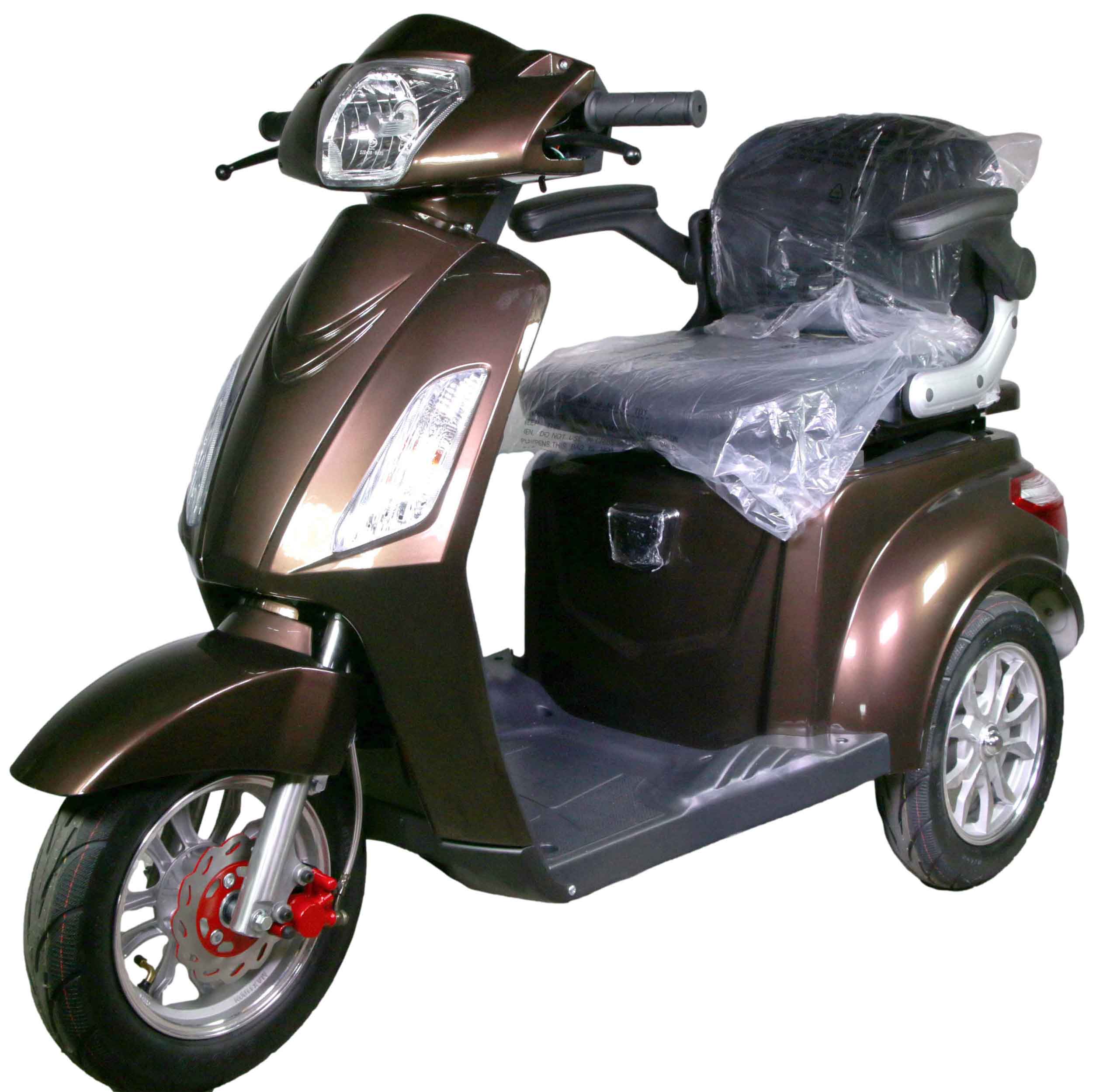 Rocknbikes R500 Elektro-Seniorenmobil Braun metallic 25km/h Akku 60V20aH Senioren Roller E-Scooter Roller